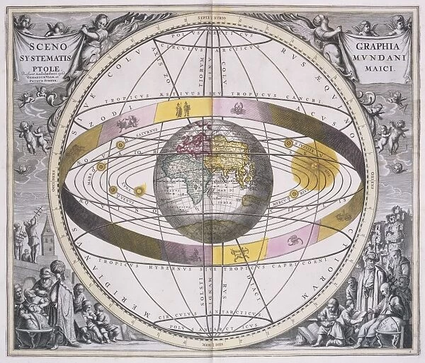 Ptolemaic worldview, 1708