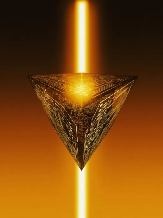 Framed Print : Quantum Computing Print: Electronic Circuitry within a Cube Framed Print : Quantum Computing Print: Electronic Circuitry within a Cube