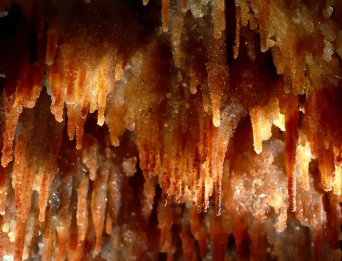 Framed Print : Quartz stalactites Print Framed Print : Quartz stalactites Print