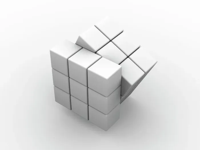 Framed Print : Rubik's Cube Print