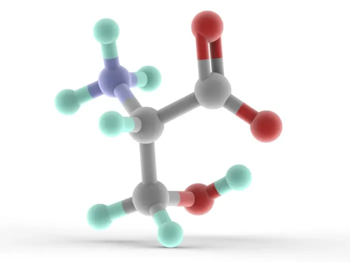 Framed Print : Serine Molecule Print, Molecular Model Framed Print : Serine Molecule Print, Molecular Model