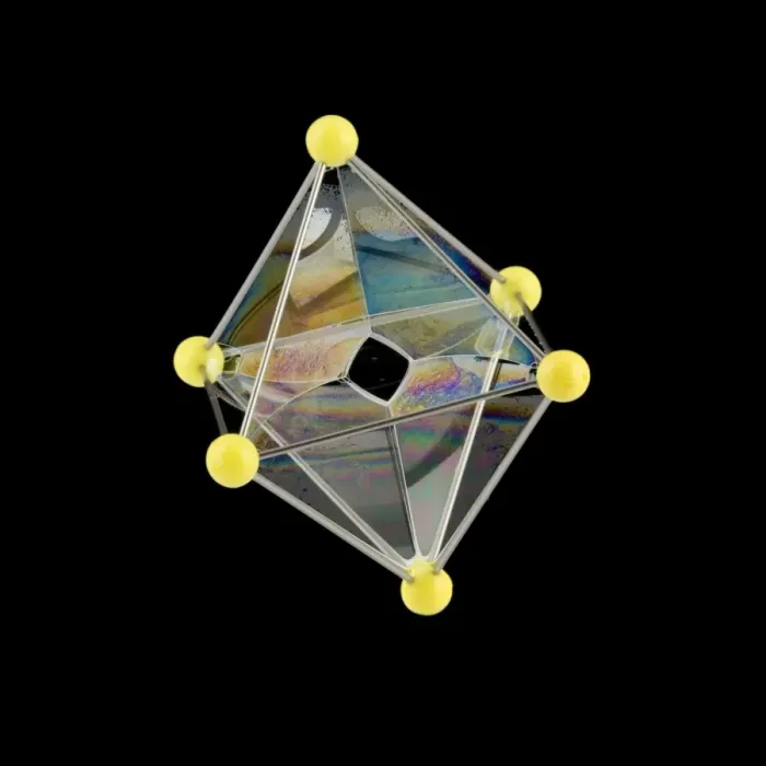Framed Print : Octahedral Soap Bubble Frame Print Framed Print : Octahedral Soap Bubble Frame Print