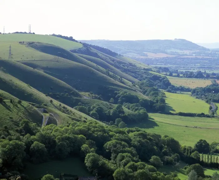 Framed Print : South Downs Chalk Escarpment Print Framed Print : South Downs Chalk Escarpment Print