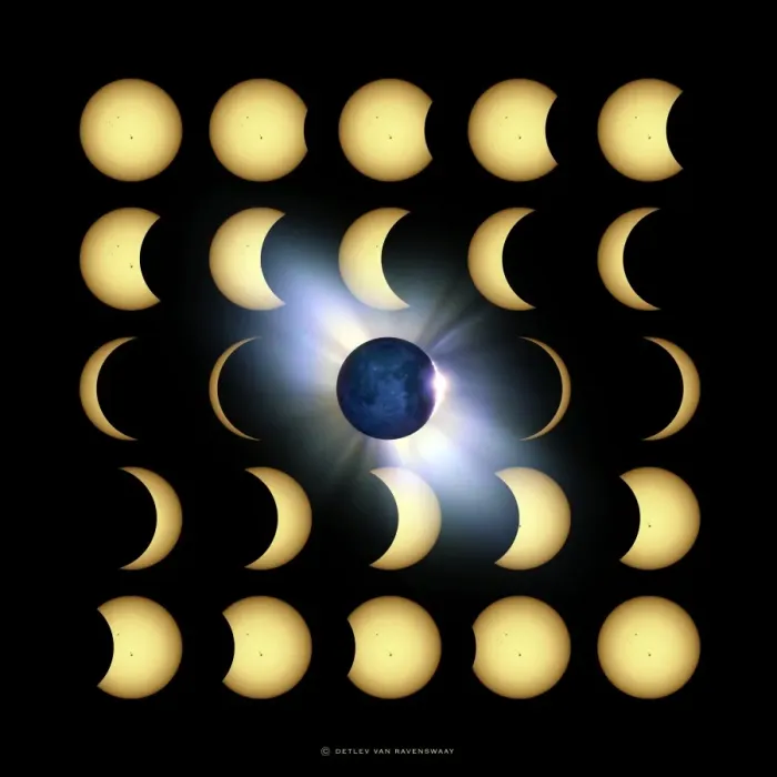 Framed Print : Total Solar Eclipse Print Framed Print : Total Solar Eclipse Print