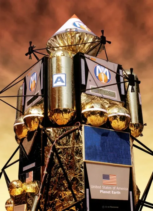 Framed Print : Mars Lander Print Framed Print : Mars Lander Print