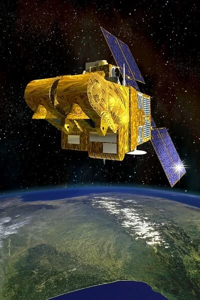 SPOT 4 satellite, artwork