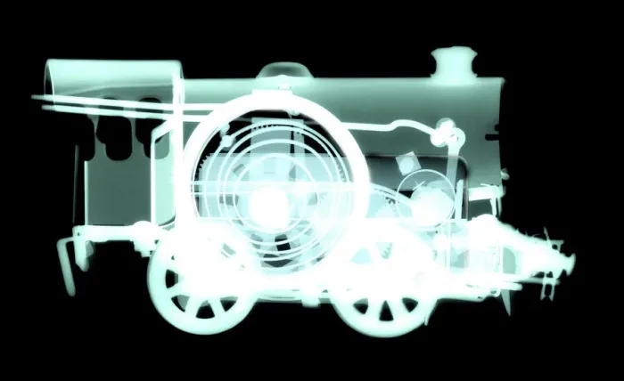 Framed Print : X-ray Spring Train Print Framed Print : X-ray Spring Train Print