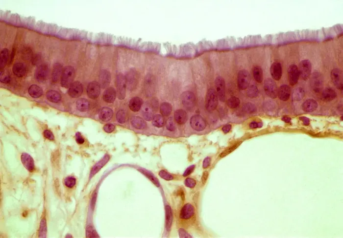 Framed Print : Trachea epithelium Print Framed Print : Trachea epithelium Print