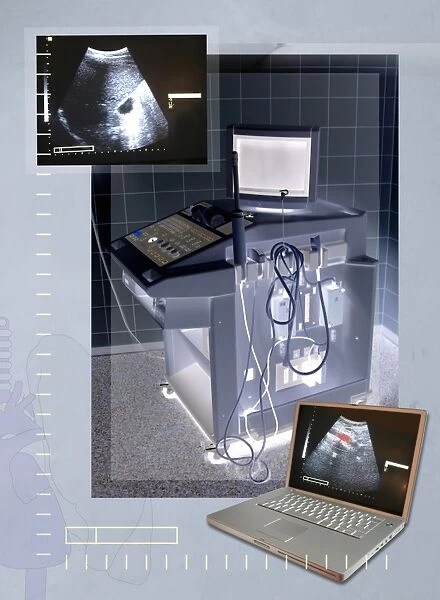 Ultrasound scanner and scans, artwork