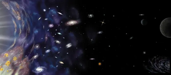 Framed Print : Computer illustration of the universe's evolution, printed on paper Framed Print : Computer illustration of the universe's evolution, printed on paper