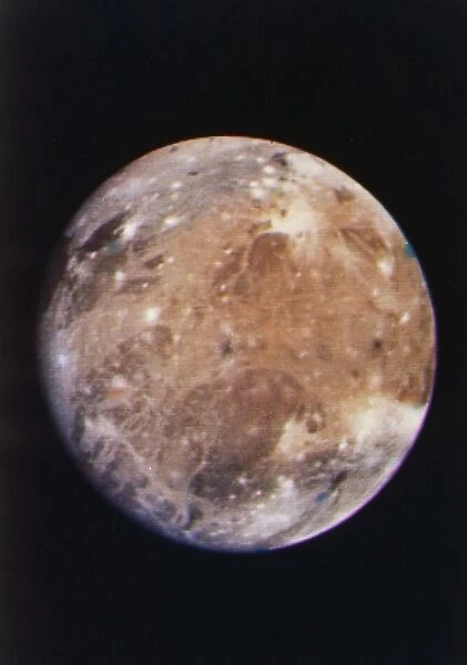 Voyager I photo of Ganymede, Jupiters third moon