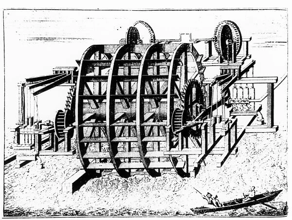 Water wheel for pumping water