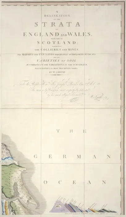 Framed Print : William Smith's Geological Map Print Framed Print : William Smith's Geological Map Print