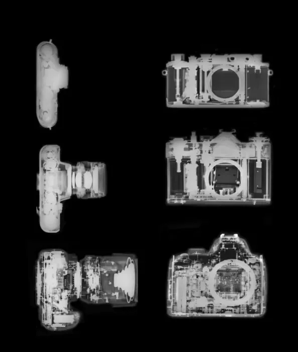 Framed Print : Digital Camera X-ray Print