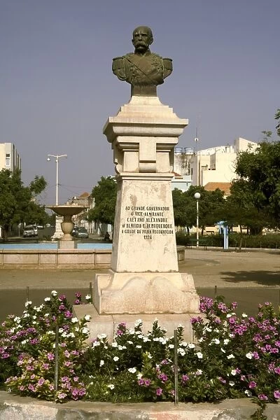 Albuquerque statue, Praia, Santiago, Cape Verde Islands, Africa