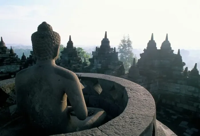 Framed Print : Arupadhatu Buddha Print, Borobudur Temple