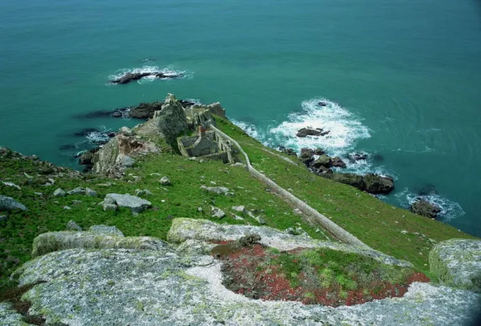 Framed Print : WorldInPrint: Battery Point, Lundy Island Print Framed Print : WorldInPrint: Battery Point, Lundy Island Print