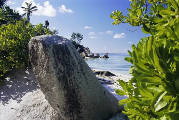 Framed Print : Anse Source d'Argent Beach Print Framed Print : Anse Source d'Argent Beach Print