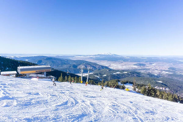 Borovets Ski Resort, top of of Yastrebetz Express chairlift, Bulgaria, Europe
