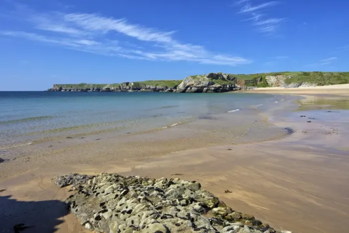 Framed Print : Broad Haven Beach Print, Pembrokeshire National Park, Wales