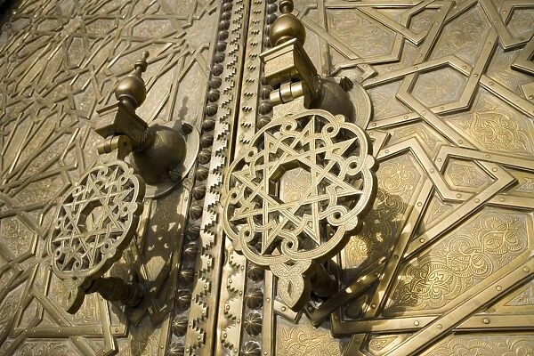Detail of bronze door