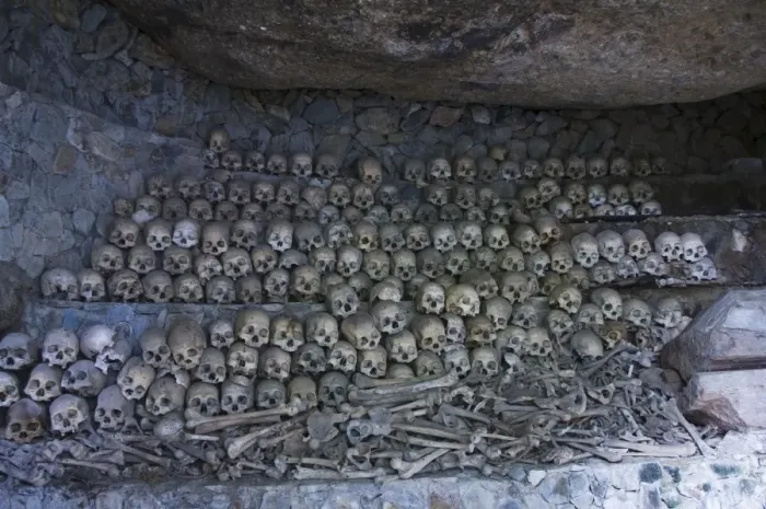Framed Print : Cave of Skulls and Bones Print
