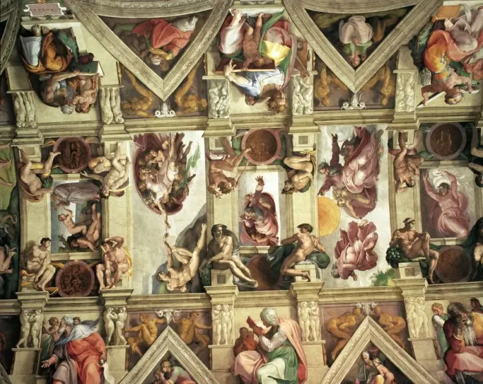 Framed Print : Sistine Chapel Ceiling Print, Vatican City Framed Print : Sistine Chapel Ceiling Print, Vatican City