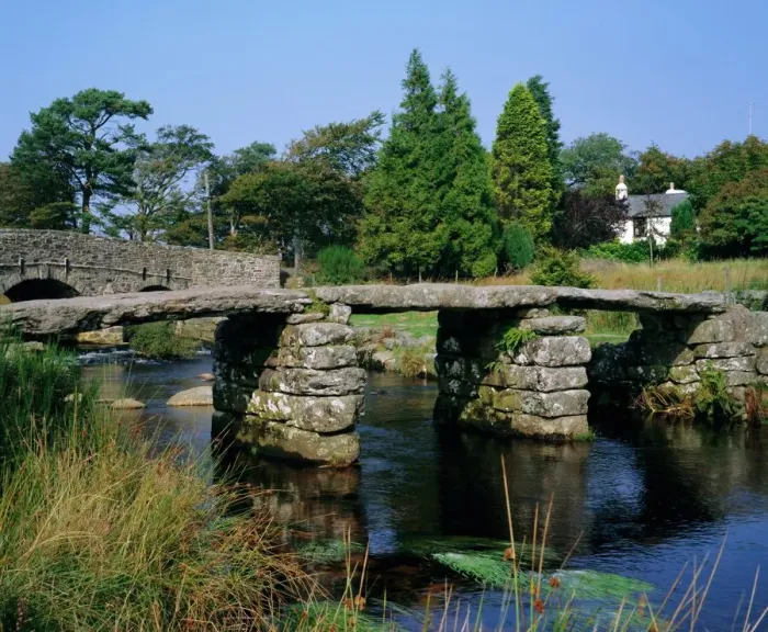 Framed Print : Clapper Bridge Print, Postbridge, Dartmoor Framed Print : Clapper Bridge Print, Postbridge, Dartmoor