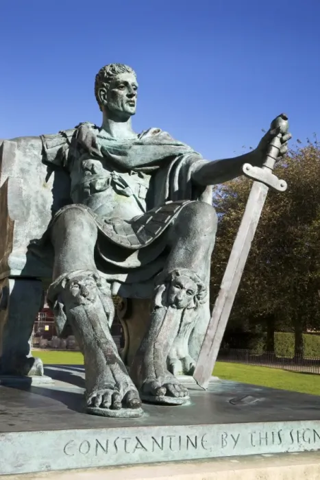 Framed Print : Constantine Statue Print, York Framed Print : Constantine Statue Print, York