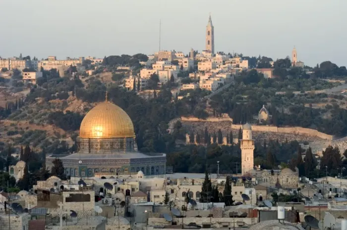 Framed Print : Dome of the Rock Print, Jerusalem Cityscape Framed Print : Dome of the Rock Print, Jerusalem Cityscape