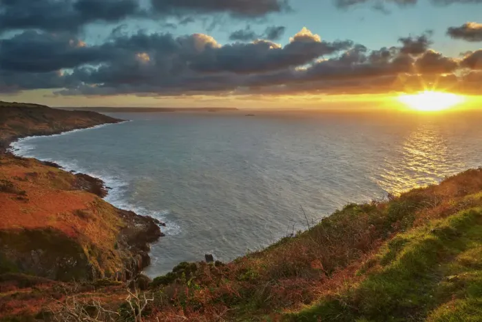Framed Print : Early Morning Cliffs Print at Rame Head Framed Print : Early Morning Cliffs Print at Rame Head