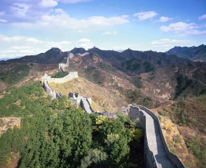 Framed Print : Elevated Panoramic View Print of Jinshanling Great Wall Section Framed Print : Elevated Panoramic View Print of Jinshanling Great Wall Section