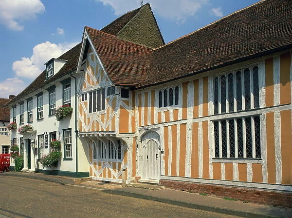 The Elizabethan style Little Hall, Lavenham, Suffolk, England, United Kingdom, Europe