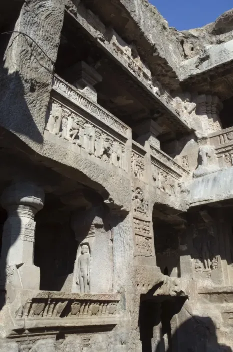 Framed Print : Ellora Caves Print - Rock-Cut Temple Complex