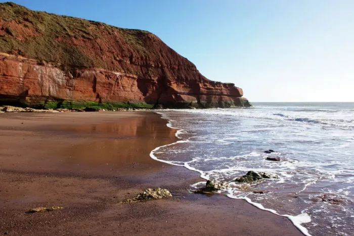 Framed Print : Exmouth Cliffs Print, Devon Coastline