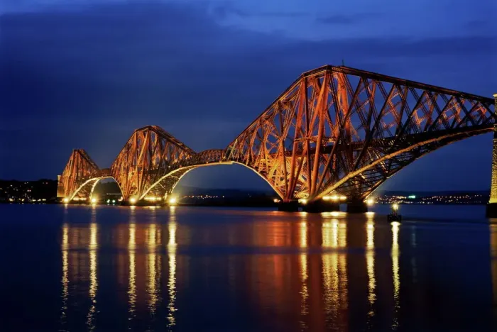 Framed Print : Forth Railway Bridge Nighttime Print Framed Print : Forth Railway Bridge Nighttime Print
