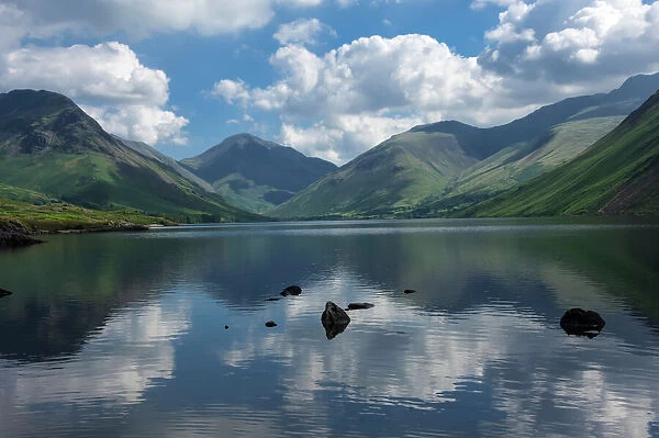 Great Gable, Lingmell, and Yewbarrow, Lake Wastwater, Wasdale, Lake District National Park