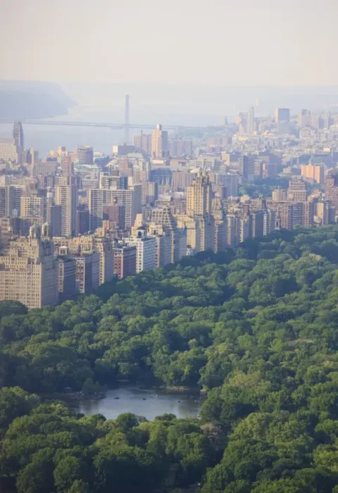 Framed Print : High Angle View Print of Upper West Side and Central Park