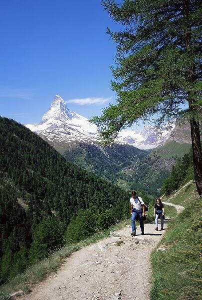 Hiking near the Matterhorn