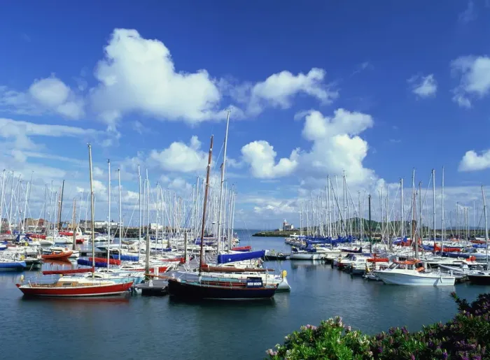 Framed Print : Howth Marina and Lighthouse Print Framed Print : Howth Marina and Lighthouse Print