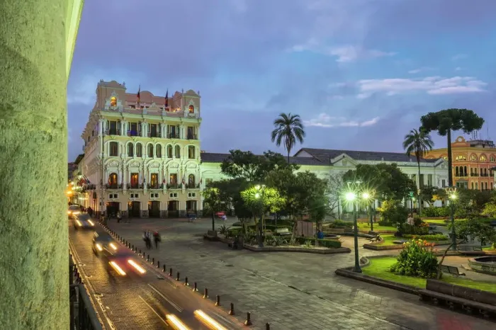 Framed Print : Independence Square Print at Sunset, Quito Framed Print : Independence Square Print at Sunset, Quito
