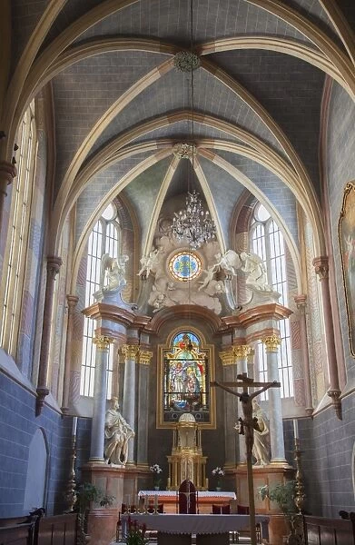 Interior of Franciscan Church, Bratislava, Slovakia, Europe