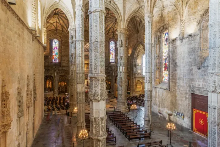 Framed Print : Interior of Jeronimos Monastery Print Framed Print : Interior of Jeronimos Monastery Print