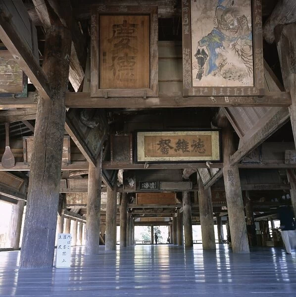 Interior of Senjo-kaku (Pavilion of a Thousand Mats)