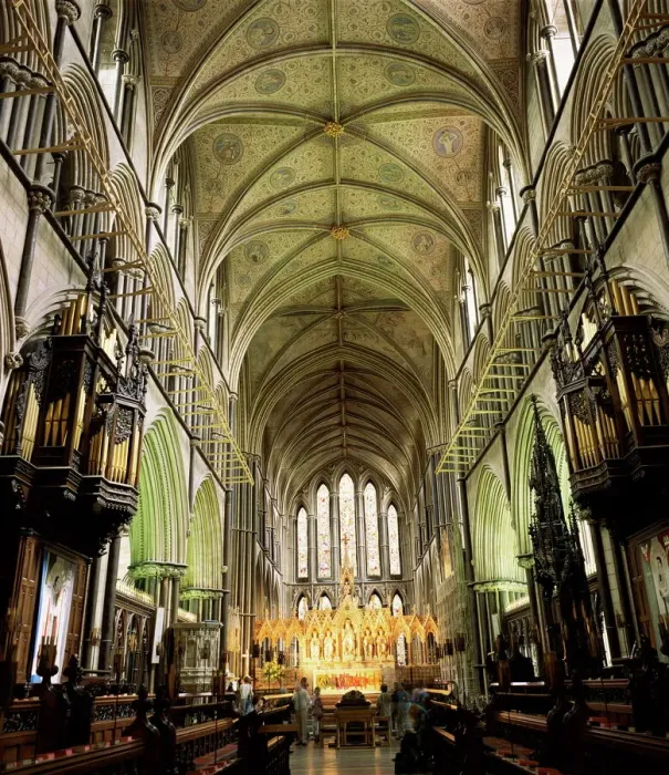 Framed Print : Worcester Cathedral Interior Print
