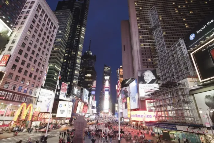 Framed Print : Times Square Print at Dusk Framed Print : Times Square Print at Dusk