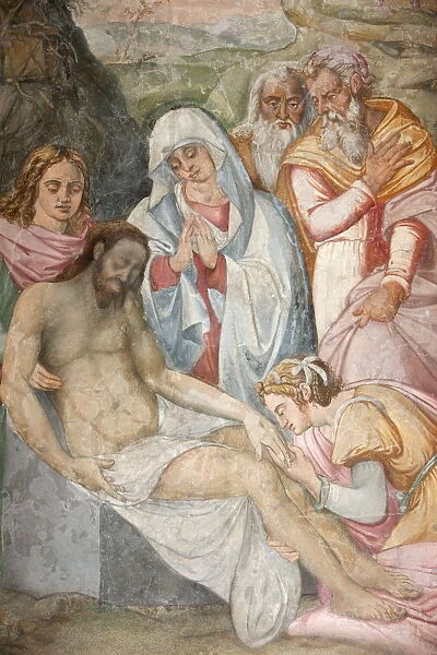 Jesus taken down from the cross, San Jeronimos church, Madrid, Spain, Europe