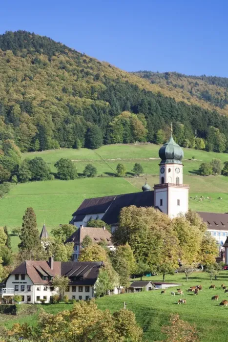 Framed Print : Black Forest Monastery Print Framed Print : Black Forest Monastery Print