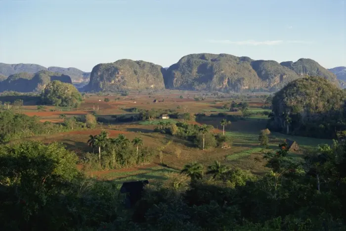 Framed Print : Landscape Print of Vinales Valley Fields and Hills Framed Print : Landscape Print of Vinales Valley Fields and Hills