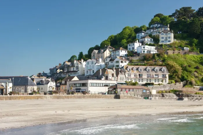 Framed Print : Looe Beach Print - Cornwall, England Framed Print : Looe Beach Print - Cornwall, England